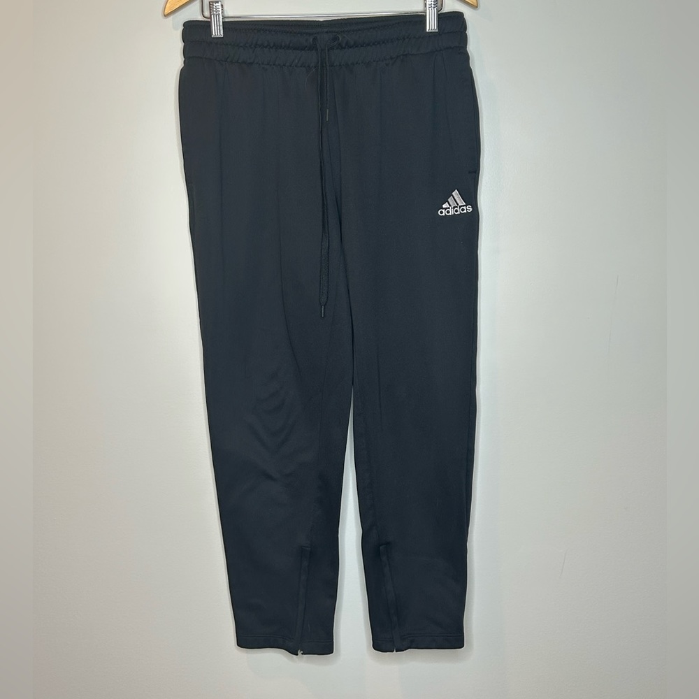 👑 Adidas Black Aeroready Joggers Sz L